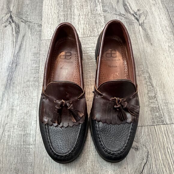 Allen Edmonds Nashua Shoes Mens Size 9 C Leather Tassel Loafers Made in USA